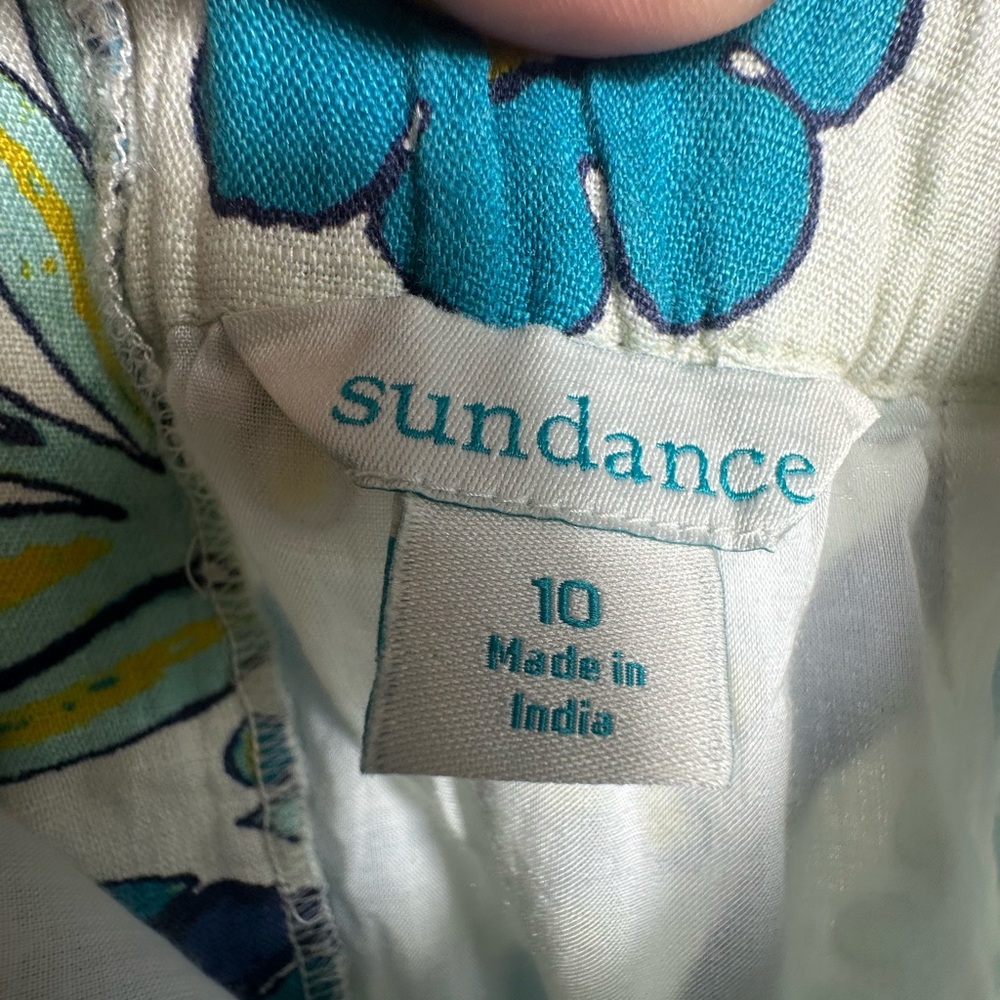 Sundance Linen Paisley Cottagecore Midi Skirt Size 10 - Picture 8 of 14